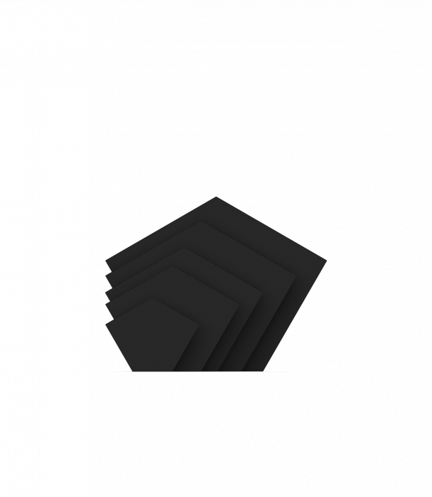 CDF Einlegeboden "Fünfeck"